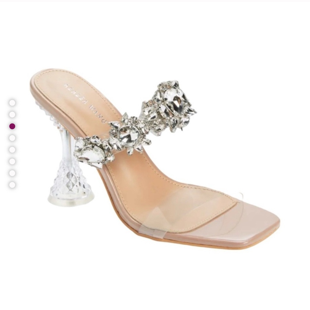 Crystal Embellished Nude Heels